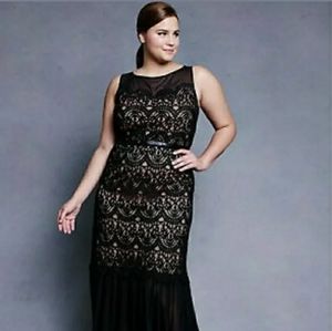 Lela Rose Chiffon Lace dress